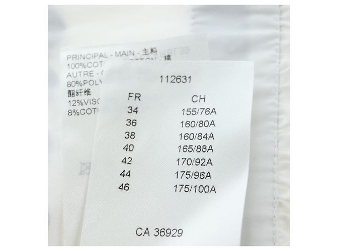 LOUIS VUITTON Top sin mangas de algodón Blanco Azul LV Auth 202320M - vista 17