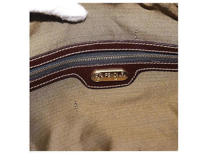 Borsa a mano FENDI Zucca Canvas 2way Brown Gold Auth 202934 Marrone D'oro - vista 21