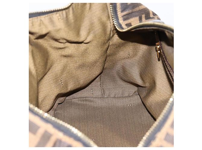Borsa a mano FENDI Zucca Canvas 2way Brown Gold Auth 202934 Marrone D'oro - vista 23