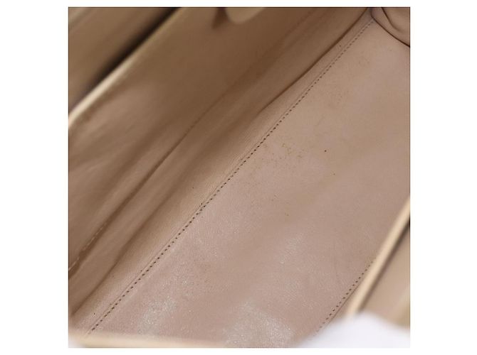 Borsa a mano GUCCI in pelle 2way Beige Gold Auth 197623 D'oro - vista 10