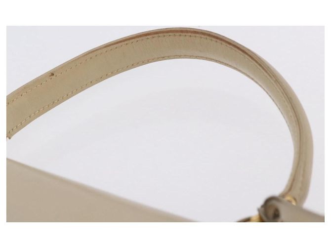 Borsa a mano GUCCI in pelle 2way Beige Gold Auth 197623 D'oro - vista 15