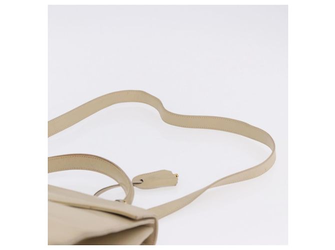 Borsa a mano GUCCI in pelle 2way Beige Gold Auth 197623 D'oro - vista 16