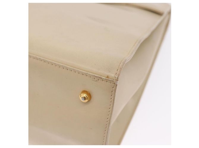 Borsa a mano GUCCI in pelle 2way Beige Gold Auth 197623 D'oro - vista 18