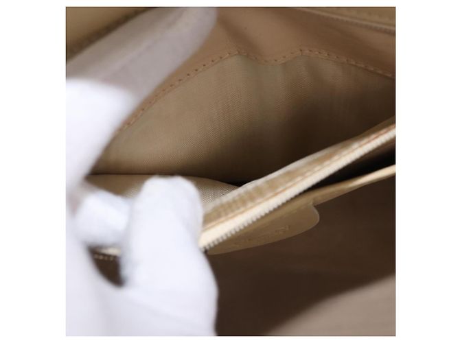 Borsa a mano GUCCI in pelle 2way Beige Gold Auth 197623 D'oro - vista 28