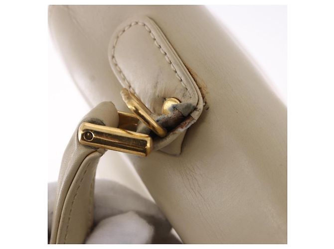 Borsa a mano GUCCI in pelle 2way Beige Gold Auth 197623 D'oro - vista 30