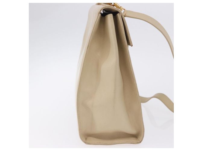 Borsa a mano GUCCI in pelle 2way Beige Gold Auth 197623 D'oro - vista 5