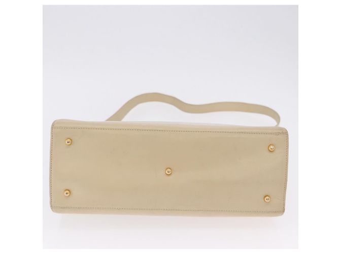 Borsa a mano GUCCI in pelle 2way Beige Gold Auth 197623 D'oro - vista 6