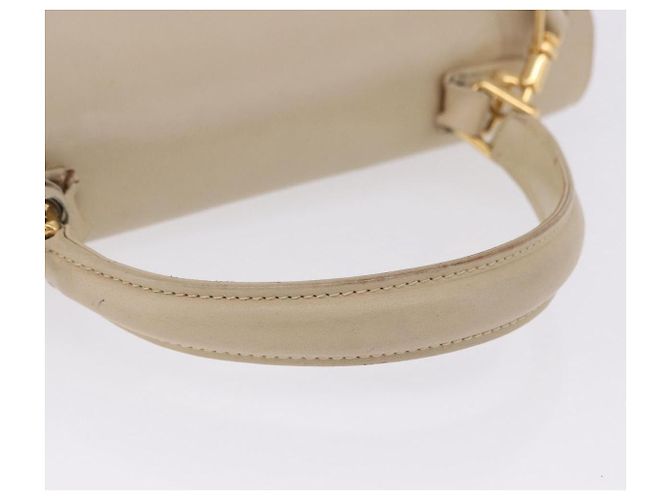 Borsa a mano GUCCI in pelle 2way Beige Gold Auth 197623 D'oro - vista 7