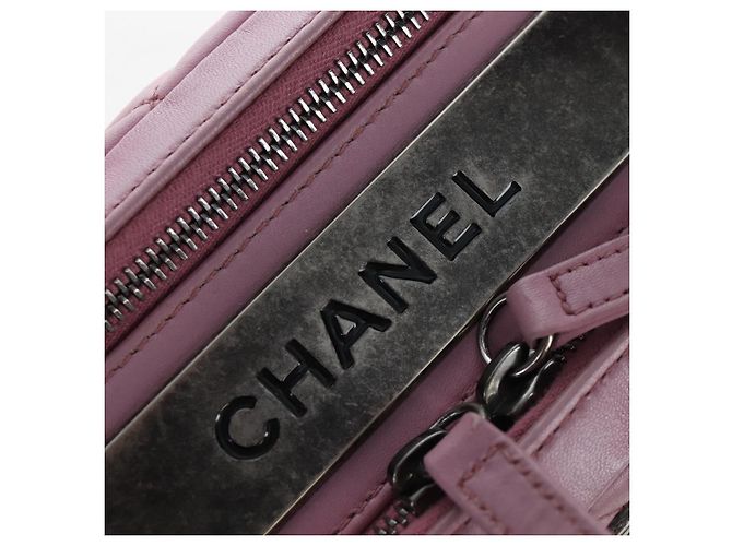 Borsa CHANEL Trendy CC Matelasse con catena in pelle d'agnello 2way Rosa CC Auth 202938SAM Argento - vista 10