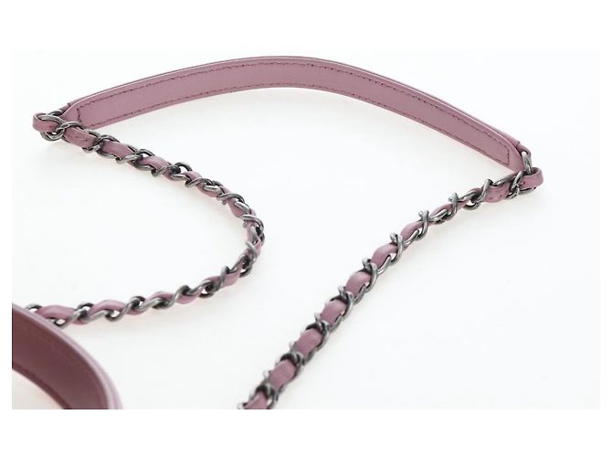 Borsa CHANEL Trendy CC Matelasse con catena in pelle d'agnello 2way Rosa CC Auth 202938SAM Argento - vista 15