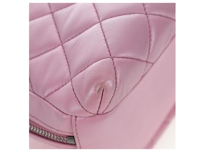 Borsa CHANEL Trendy CC Matelasse con catena in pelle d'agnello 2way Rosa CC Auth 202938SAM Argento - vista 16