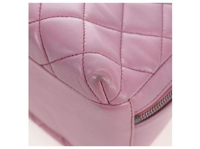 Borsa CHANEL Trendy CC Matelasse con catena in pelle d'agnello 2way Rosa CC Auth 202938SAM Argento - vista 17