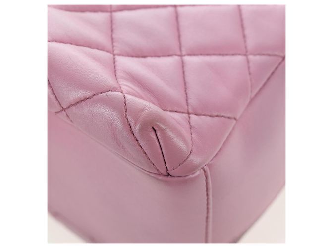 Borsa CHANEL Trendy CC Matelasse con catena in pelle d'agnello 2way Rosa CC Auth 202938SAM Argento - vista 19