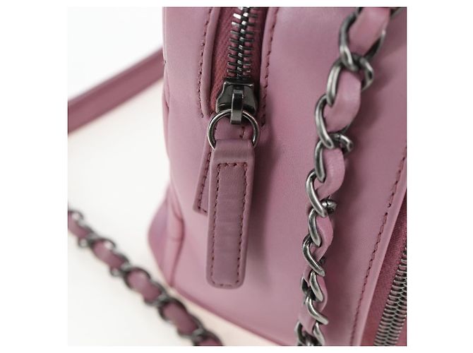 Borsa CHANEL Trendy CC Matelasse con catena in pelle d'agnello 2way Rosa CC Auth 202938SAM Argento - vista 22