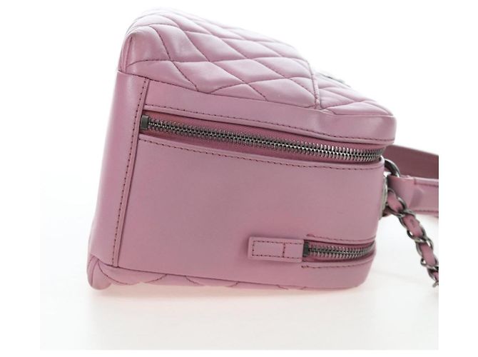 Borsa CHANEL Trendy CC Matelasse con catena in pelle d'agnello 2way Rosa CC Auth 202938SAM Argento - vista 4