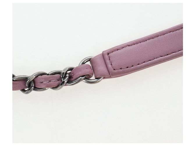 Borsa CHANEL Trendy CC Matelasse con catena in pelle d'agnello 2way Rosa CC Auth 202938SAM Argento - vista 9