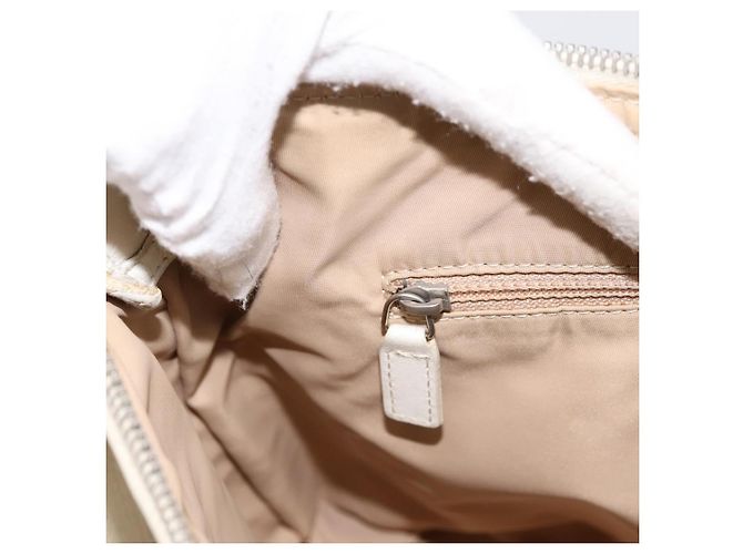 Borsa a tracolla Christian Dior Trotter Canvas Beige Silver Auth ka6062A Argento - vista 22