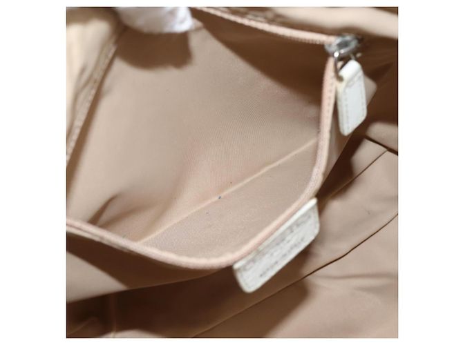 Borsa a tracolla Christian Dior Trotter Canvas Beige Silver Auth ka6062A Argento - vista 23