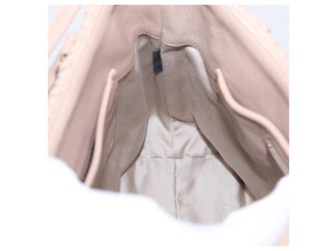 Borsa a tracolla Miu Miu Matelassé con catena in pelle 2way Rosa Argento Auth 202582V - vista 25