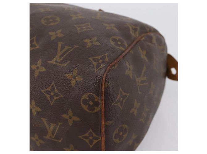 Borsa a mano LOUIS VUITTON Monogram Speedy 25 M41528 LV Auth ka6121 Monogramma - vista 14