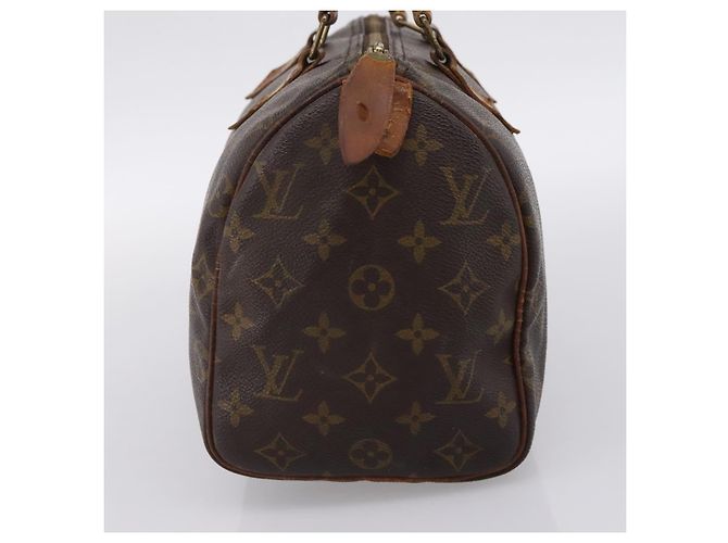 Borsa a mano LOUIS VUITTON Monogram Speedy 25 M41528 LV Auth ka6121 Monogramma - vista 4