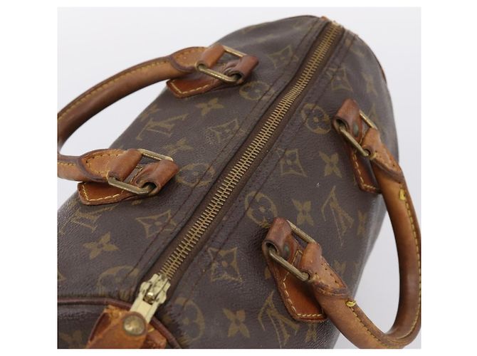 Borsa a mano LOUIS VUITTON Monogram Speedy 25 M41528 LV Auth ka6121 Monogramma - vista 6