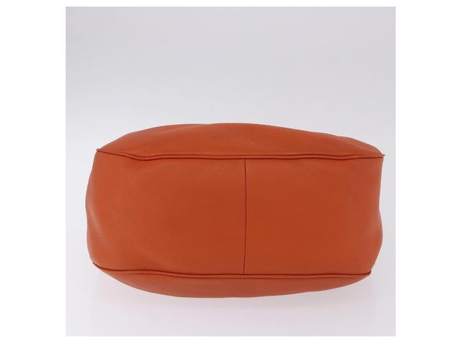 PRADA Schultertasche Vittero Dino Leather Orange Gold Auth 200974SAM Golden - Ansicht 5