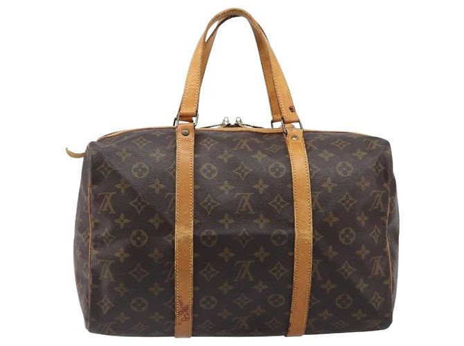 LOUIS VUITTON Monogram Sac Souple 35 Boston Bag M41626 LV Auth 201957 Monogramma - vista 2