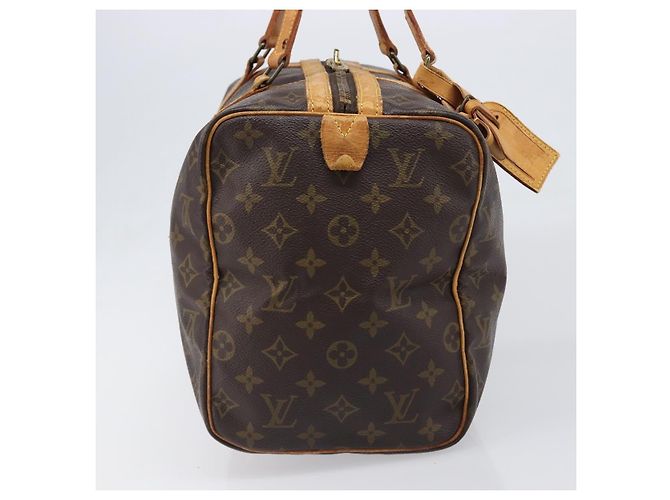 LOUIS VUITTON Monogram Sac Souple 35 Boston Bag M41626 LV Auth 201957 Monogramma - vista 4