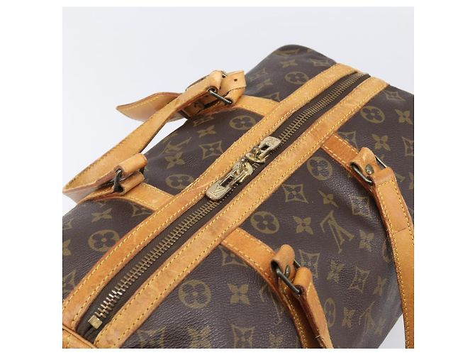 LOUIS VUITTON Monogram Sac Souple 35 Boston Bag M41626 LV Auth 201957 Monogramma - vista 6