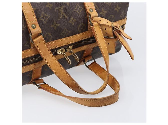 LOUIS VUITTON Monogram Sac Souple 35 Boston Bag M41626 LV Auth 201957 Monogramma - vista 7