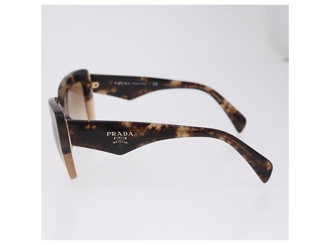 Gafas de sol PRADA plástico Brown CC Auth am12589V Castaño - vista 7