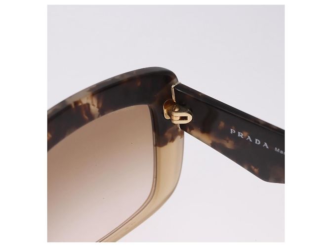 Gafas de sol PRADA plástico Brown CC Auth am12589V Castaño - vista 9