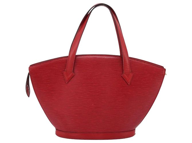 Borsa a mano LOUIS VUITTON Epi Saint Jacques Rossa M52277 LV Auth ka6069 Rosso - vista 2