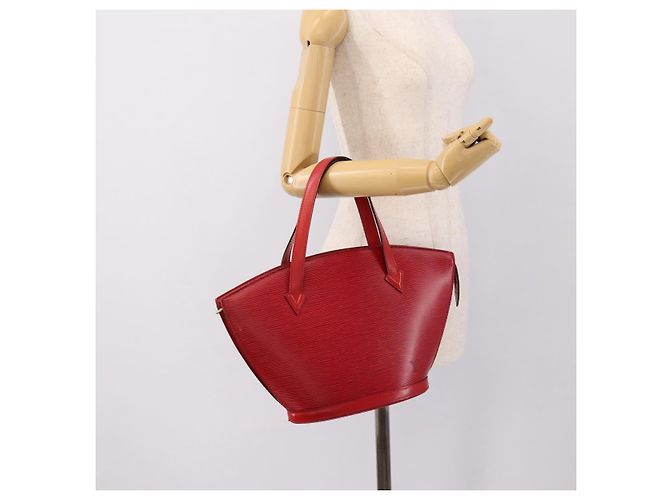 Borsa a mano LOUIS VUITTON Epi Saint Jacques Rossa M52277 LV Auth ka6069 Rosso - vista 21