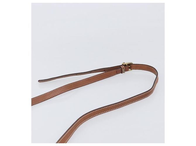 Céline Borsa a tracolla CELINE Macadam PVC Pelle Marrone Tono Oro Auth 201420 - vista 14