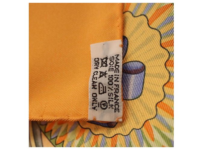 Hermès HERMES Carré 90 Seidentuch "LES RUBANS DU CHEVAL" Orange Auth 199852M - Ansicht 11