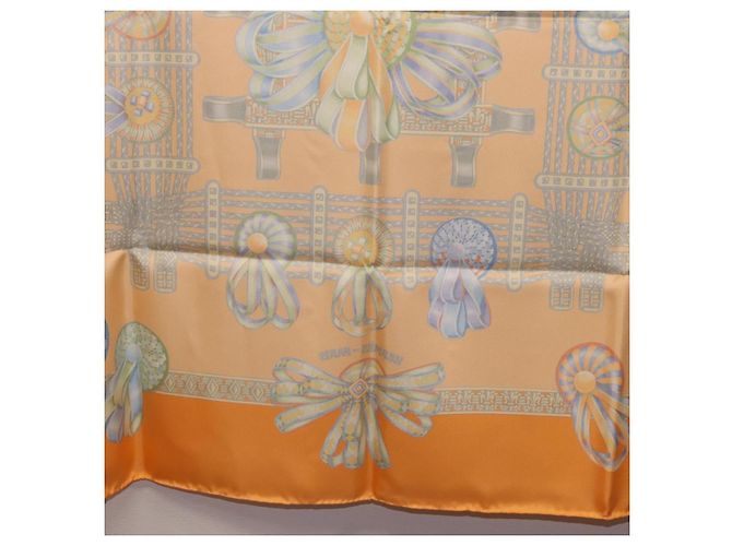 Hermès HERMES Carré 90 Seidentuch "LES RUBANS DU CHEVAL" Orange Auth 199852M - Ansicht 23