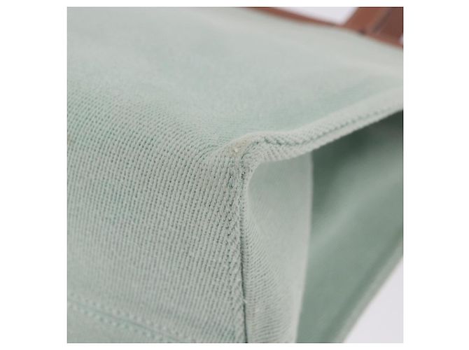 Borsa Tote LOEWE Anagram Cushion Tote Bag Canvas Light Green Auth ka6118A Verde chiaro - vista 17