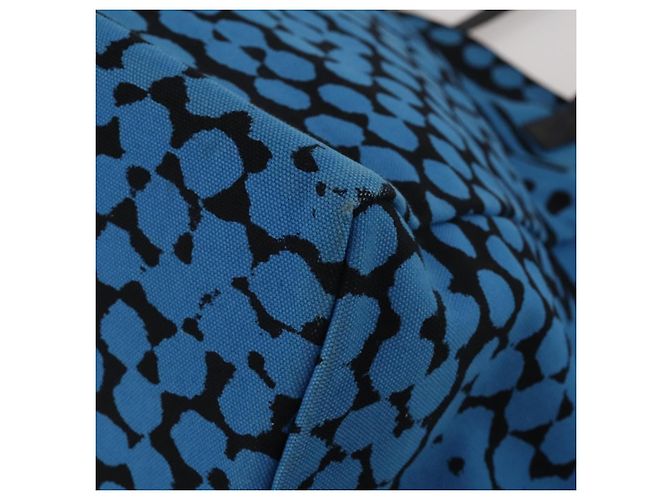 Borsa a mano BOTTEGA VENETA Canvas 2way Blue Auth bs36936 - vista 16