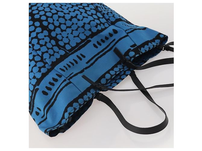 Borsa a mano BOTTEGA VENETA Canvas 2way Blue Auth bs36936 - vista 6