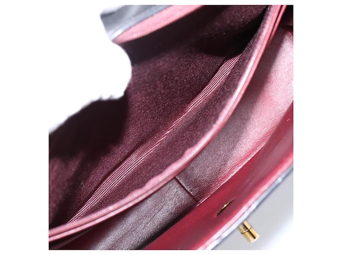 Borsa a tracolla CHANEL Big Matelasse 30 con catena in pelle d'agnello nera e oro CC Auth 203491SAV Nero D'oro - vista 22