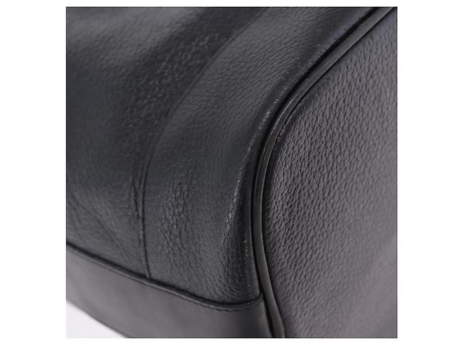 Borsa a tracolla Burberrys in pelle nera e oro Auth 201263A Nero - vista 17