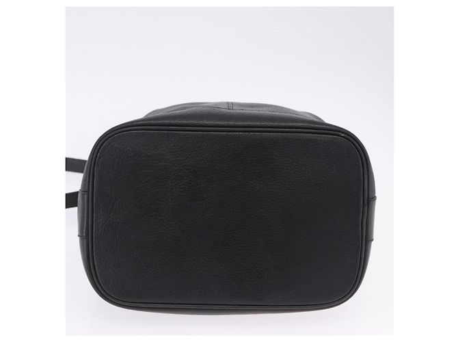 Borsa a tracolla Burberrys in pelle nera e oro Auth 201263A Nero - vista 5