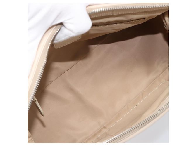 Borsa a mano Christian Dior Trotter Canvas Romantic PVC Beige Silver Auth 202956 Argento - vista 11