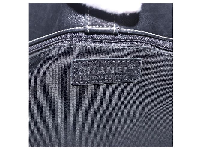 Borsa a mano CHANEL Matelasse con catena in pelle nera e argento CC Auth ka6174SAV Nero - vista 20