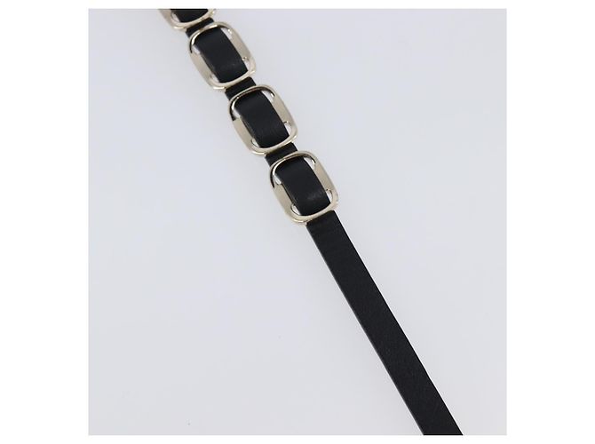 Bracciale Salvatore Ferragamo Vala Pelle Nero Oro Auth SW2868 D'oro - vista 17