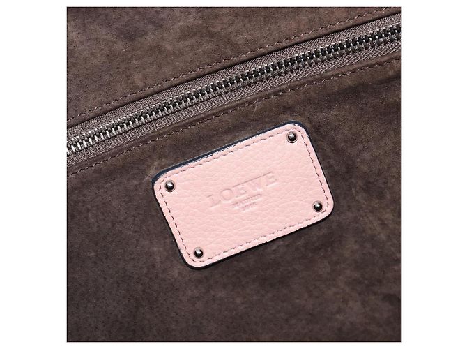 LOEWE Kaliyu GM Handtasche aus Leder Rosa Silber Auth hk4026A Pink - Ansicht 18