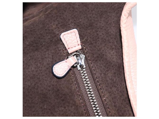 LOEWE Kaliyu GM Handtasche aus Leder Rosa Silber Auth hk4026A Pink - Ansicht 21