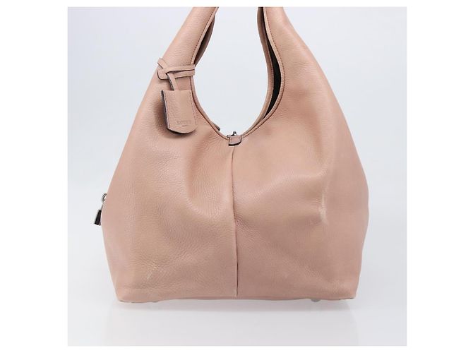 LOEWE Kaliyu GM Handtasche aus Leder Rosa Silber Auth hk4026A Pink - Ansicht 3
